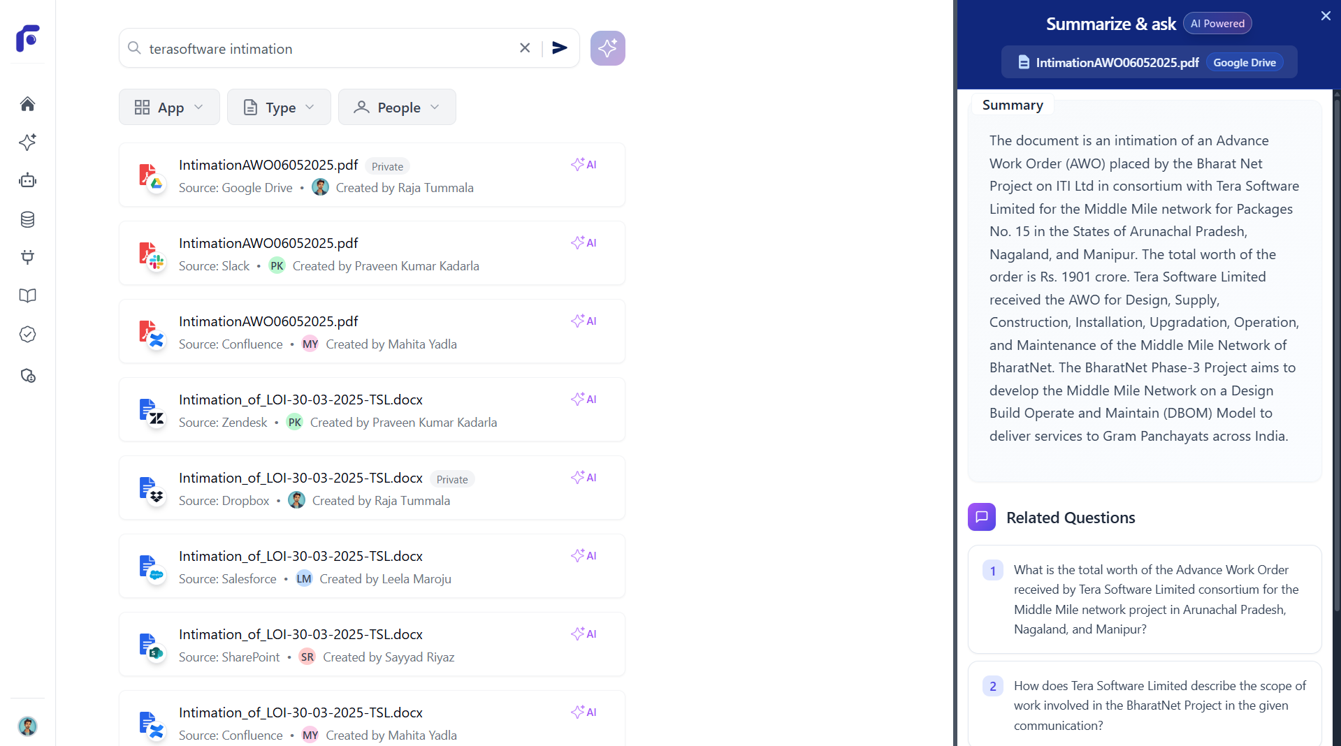 Fyndo Search Interface